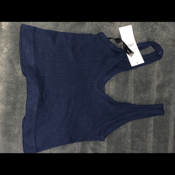 Donated- Navy blue crop top - Picture 1 of 2